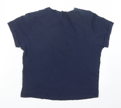 New Look Girls Blue Geometric  Top Pyjama Top Size M