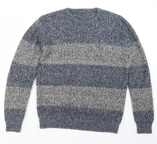 Cedar Wood State Mens Blue  Knit Pullover Jumper Size M