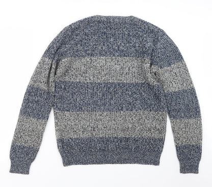 Cedar Wood State Mens Blue  Knit Pullover Jumper Size M