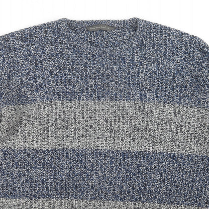 Cedar Wood State Mens Blue  Knit Pullover Jumper Size M