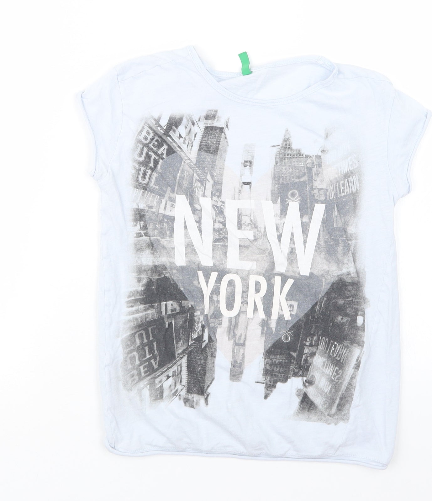 United Colors of Benetton Boys Blue   Basic T-Shirt Size 8-9 Years