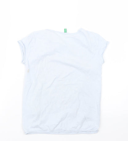 United Colors of Benetton Boys Blue   Basic T-Shirt Size 8-9 Years