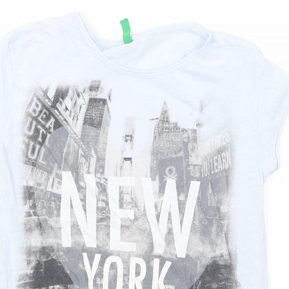 United Colors of Benetton Boys Blue   Basic T-Shirt Size 8-9 Years