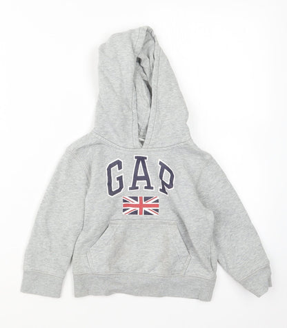 Gap Boys Grey   Pullover Hoodie Size 3 Years