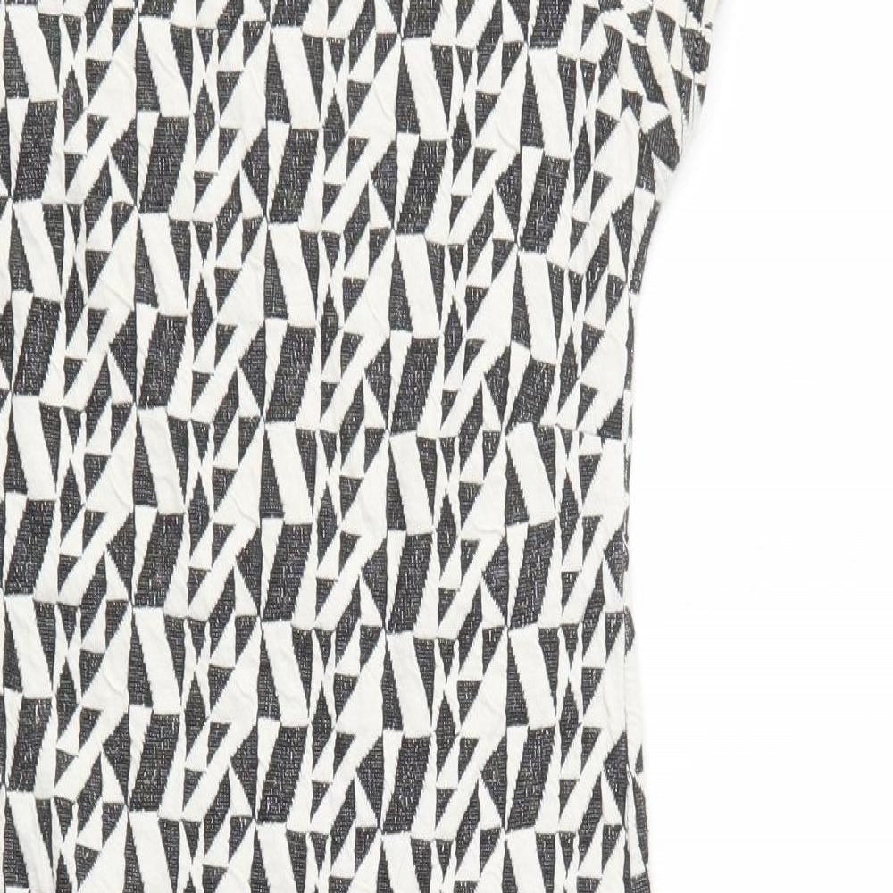 Portobello Punk Womens Black Geometric  Pencil Dress  Size 12