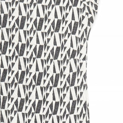 Portobello Punk Womens Black Geometric  Pencil Dress  Size 12