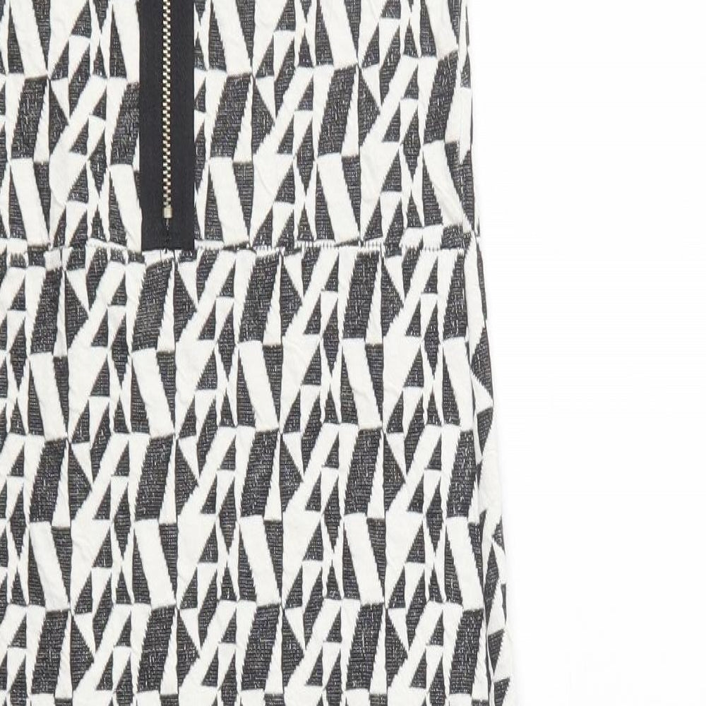 Portobello Punk Womens Black Geometric  Pencil Dress  Size 12