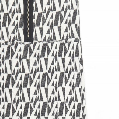 Portobello Punk Womens Black Geometric  Pencil Dress  Size 12