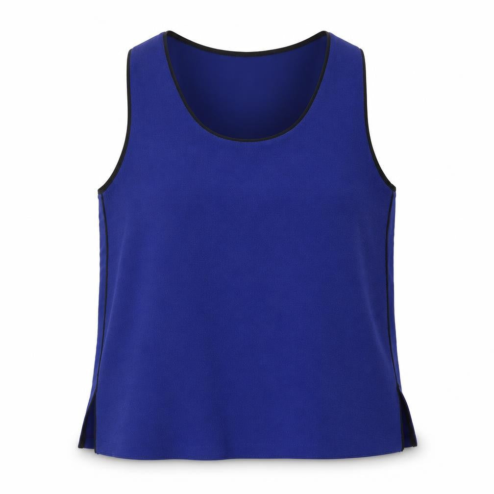 Womens UK Size L Mango Blue Basic Blouse