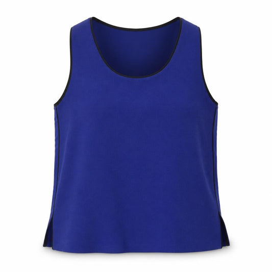 Womens UK Size L Mango Blue Basic Blouse