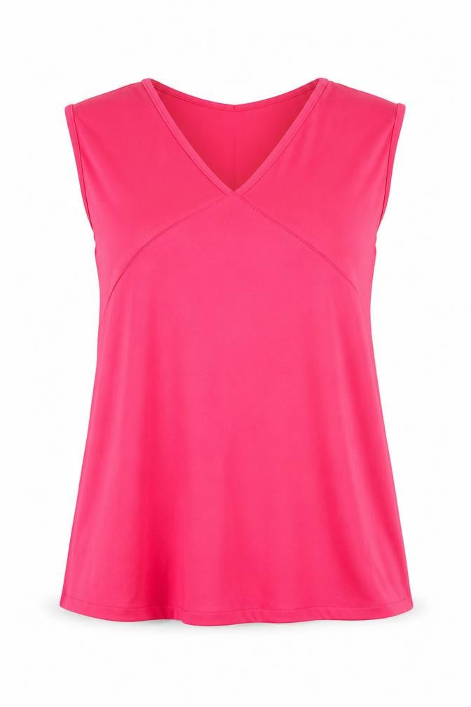 Womens UK Size L Mango Pink Basic Blouse