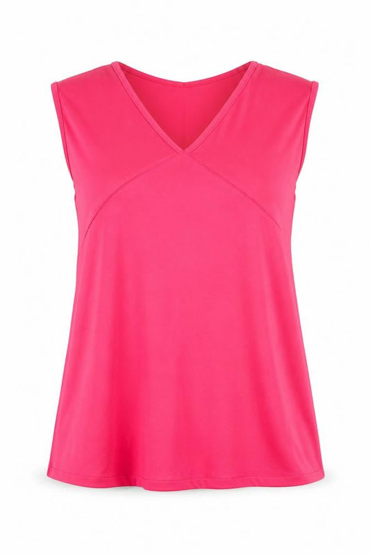 Womens UK Size L Mango Pink Basic Blouse