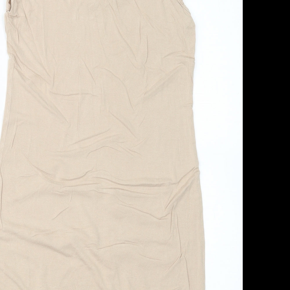 ZUPPE Womens Beige   Basic T-Shirt Size 10