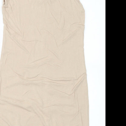 ZUPPE Womens Beige   Basic T-Shirt Size 10