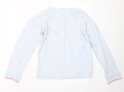Marks and Spencer Girls Blue Geometric  Top Pyjama Top Size 13-14 Years