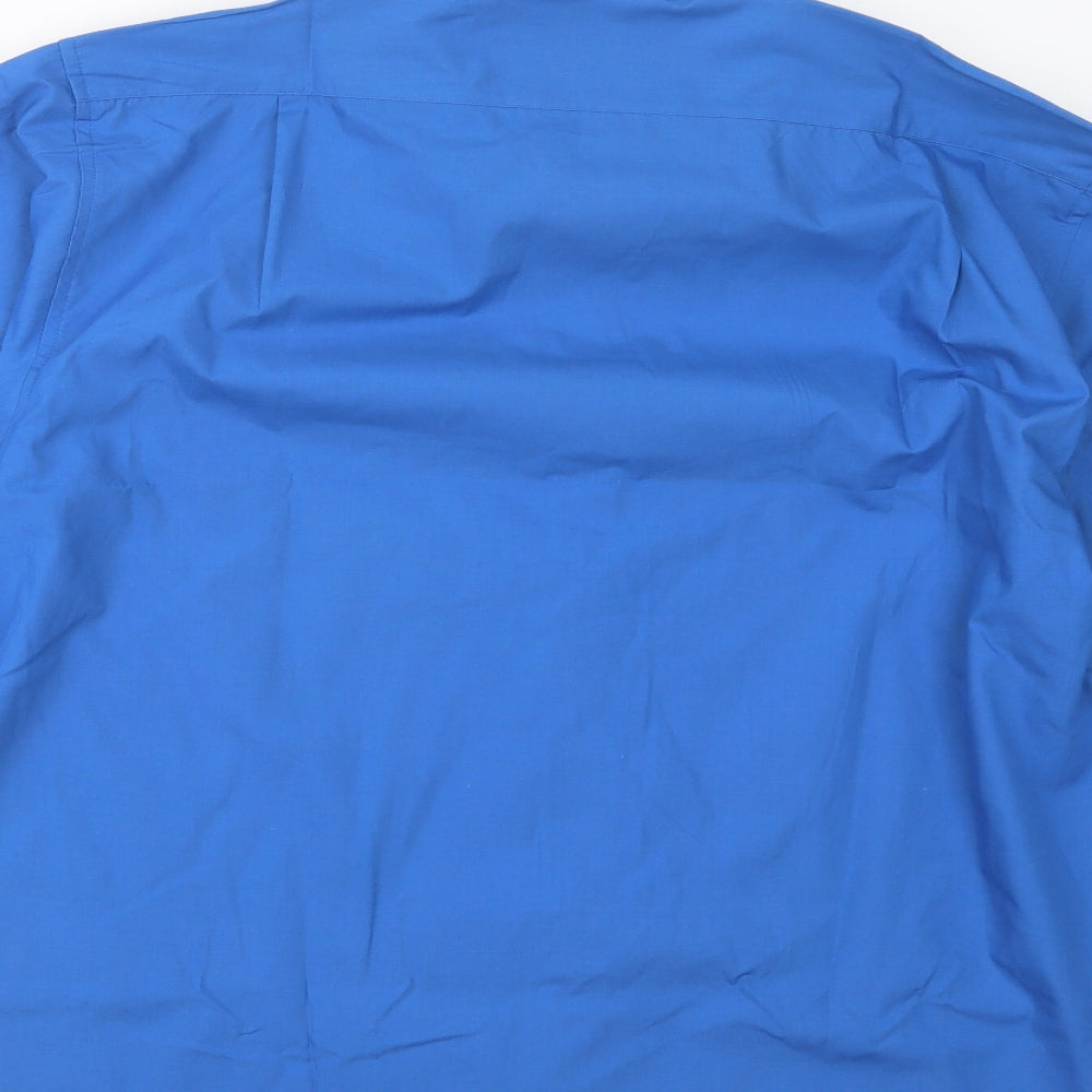 Mens UK Size 16.5 Madison Blue  Button-Up Long Sleeve Casual Shirt