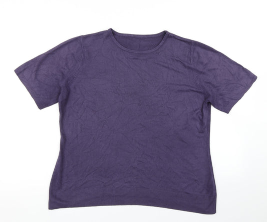 BHS Womens Purple  Knit Pullover Jumper Size 16