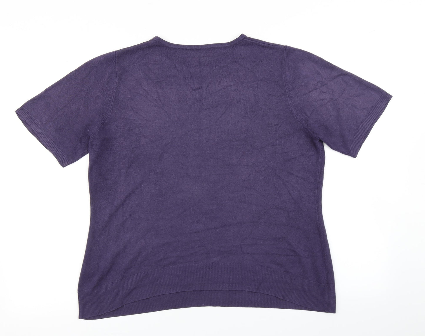 BHS Womens Purple  Knit Pullover Jumper Size 16