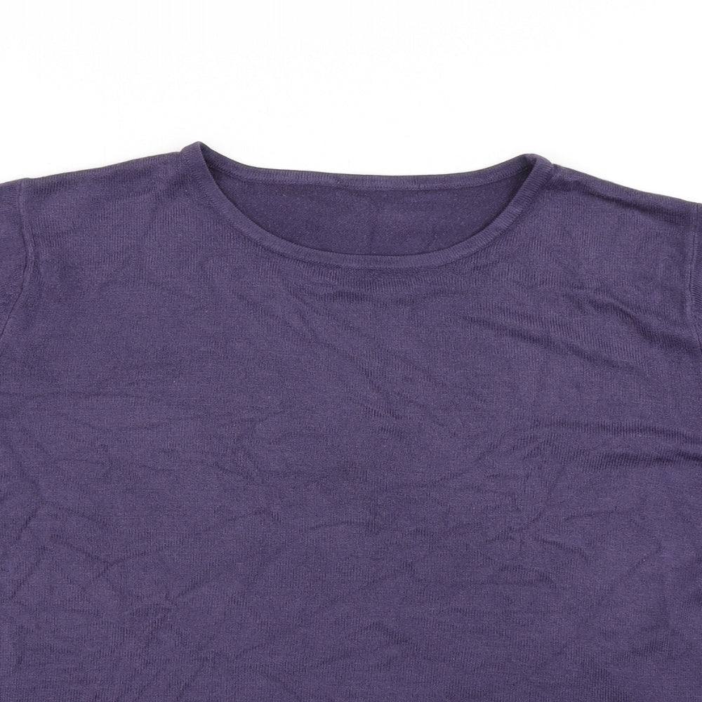 BHS Womens Purple  Knit Pullover Jumper Size 16