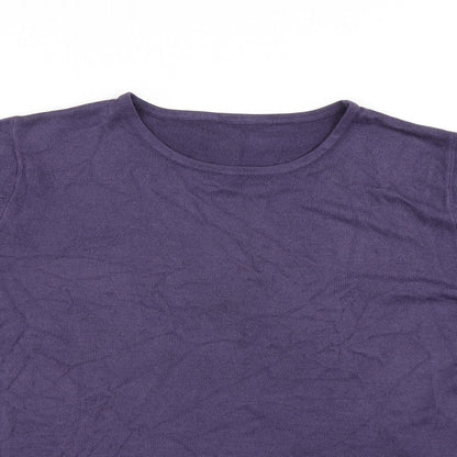 BHS Womens Purple  Knit Pullover Jumper Size 16