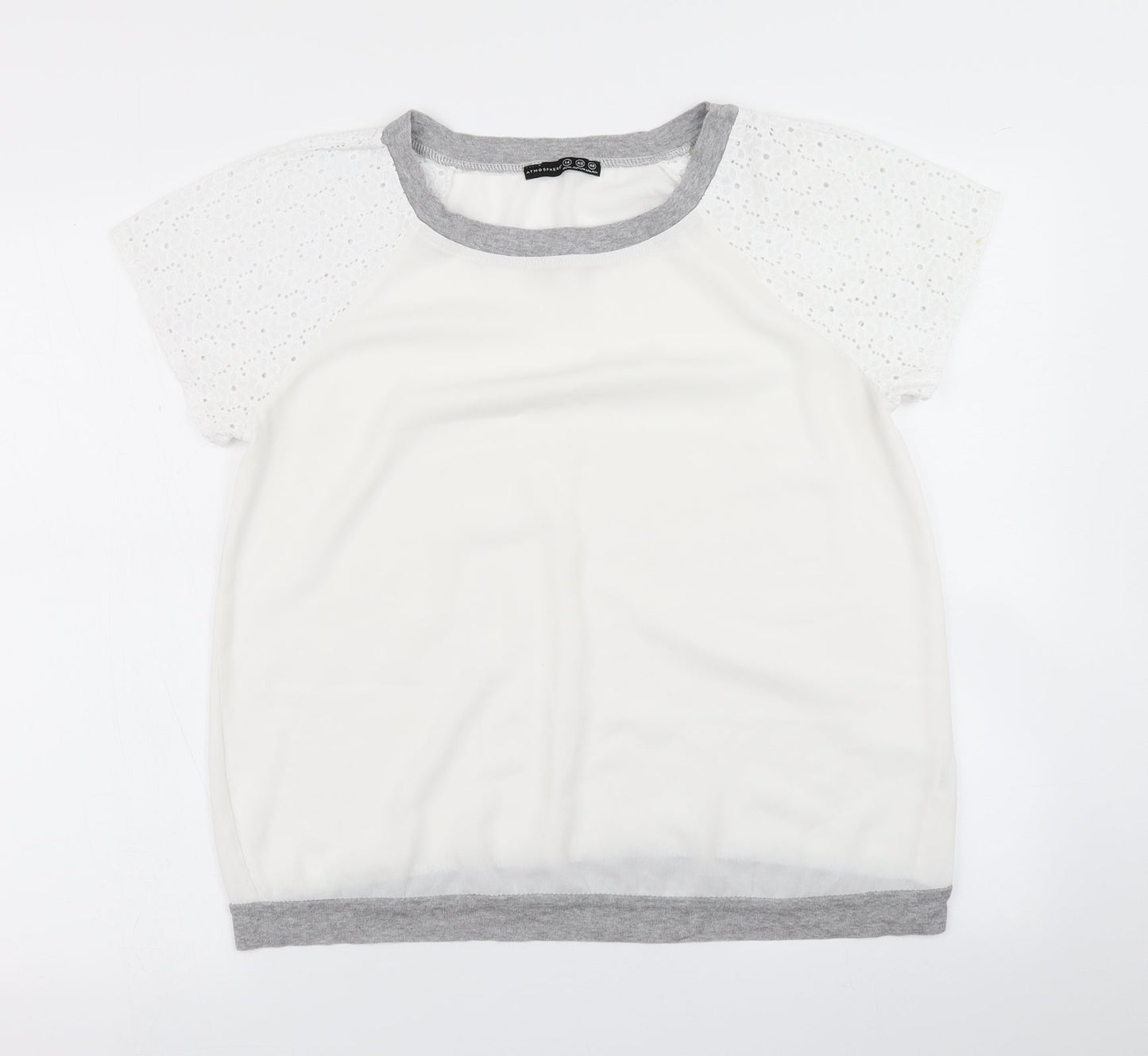 Womens UK Size 14 Atmosphere Ivory Basic Blouse