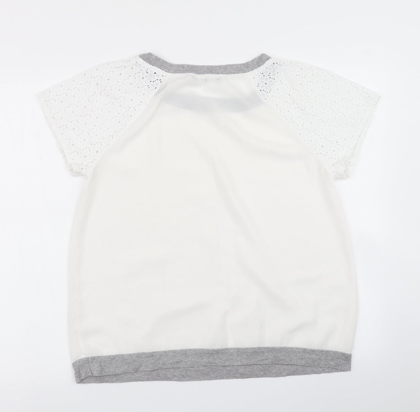 Womens UK Size 14 Atmosphere Ivory Basic Blouse