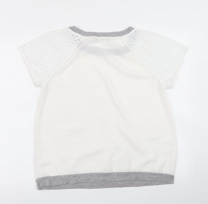 Womens UK Size 14 Atmosphere Ivory Basic Blouse