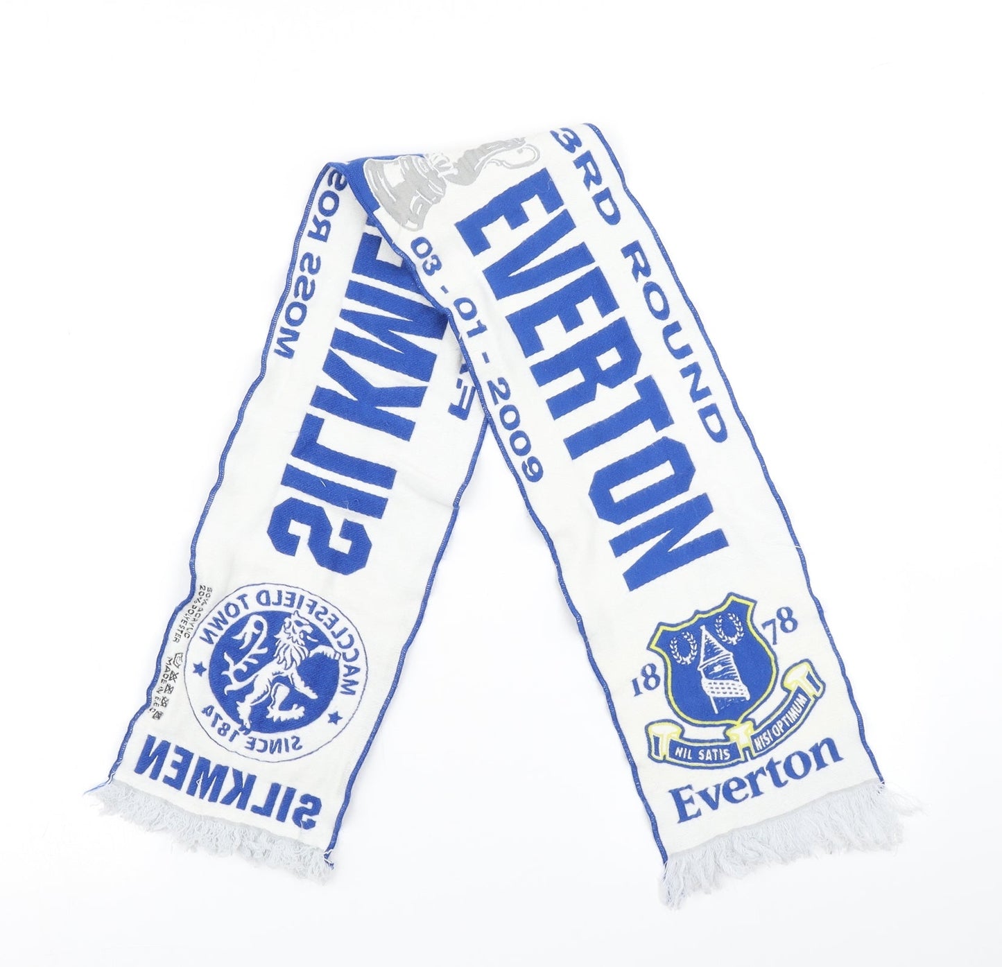 Everton Football Scarf 40 in 8 in - Everton FC vs Macclesfield
