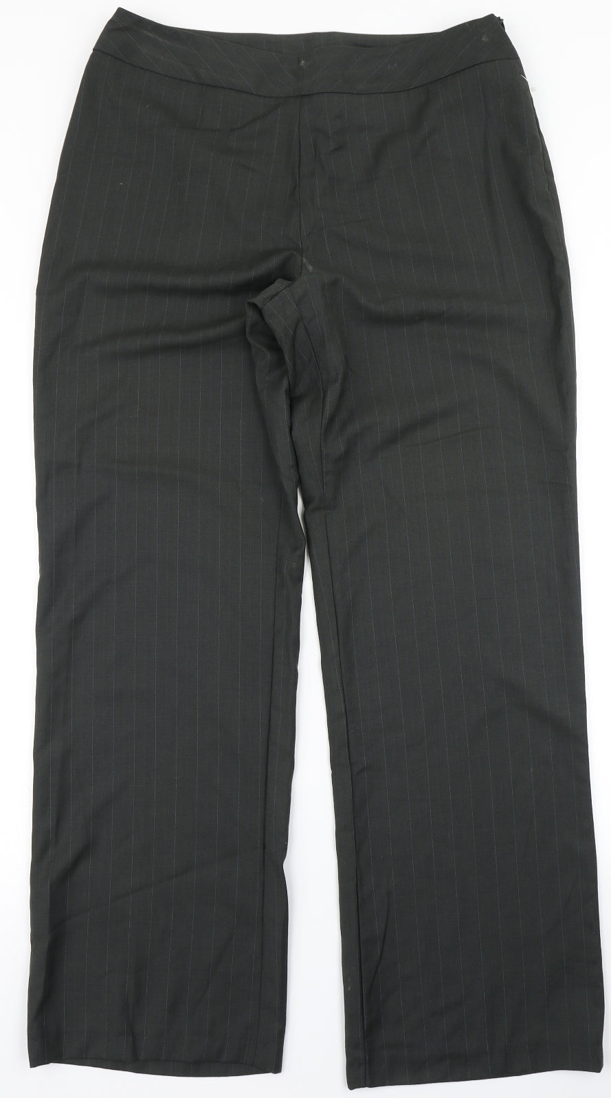 Womens UK Size 14 Klass Regular Fit Dress Pants Green Trousers