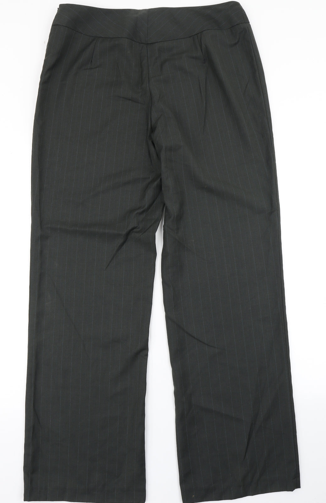 Womens UK Size 14 Klass Regular Fit Dress Pants Green Trousers