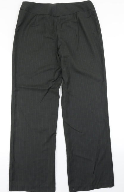 Womens UK Size 14 Klass Regular Fit Dress Pants Green Trousers