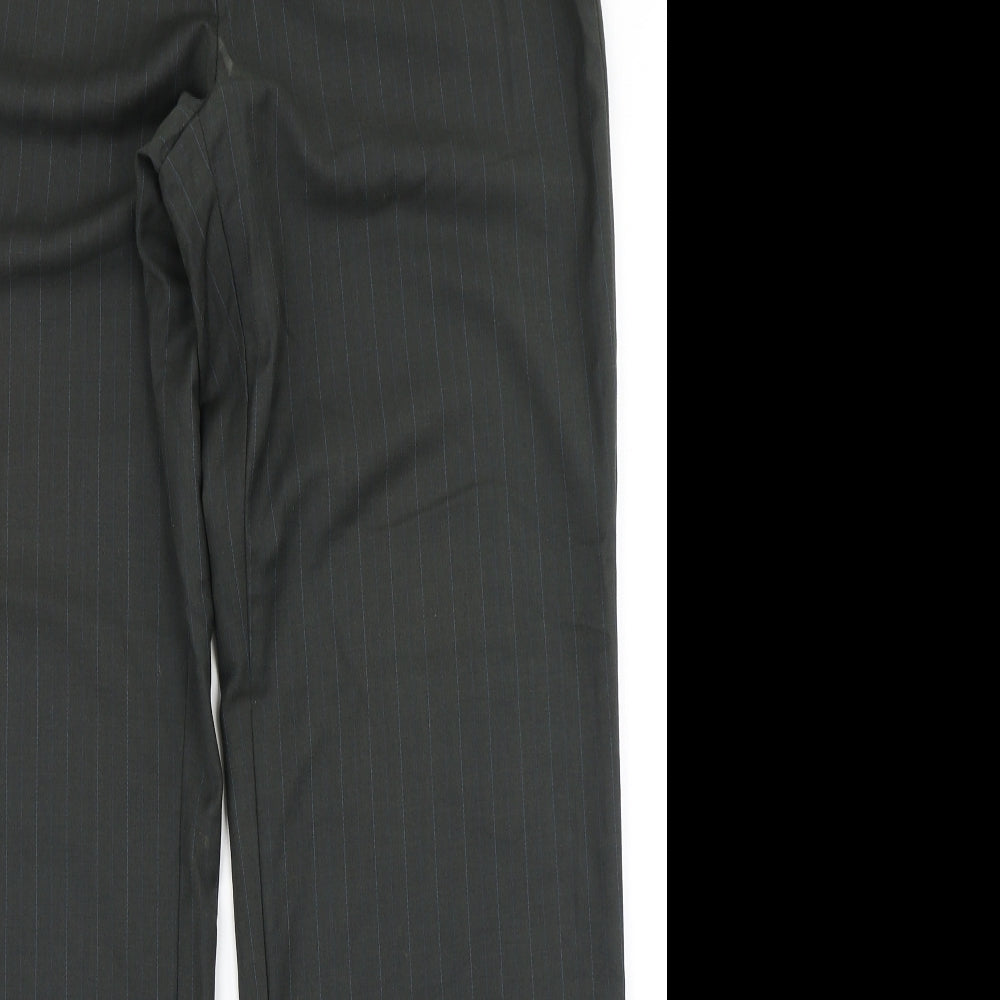 Womens UK Size 14 Klass Regular Fit Dress Pants Green Trousers