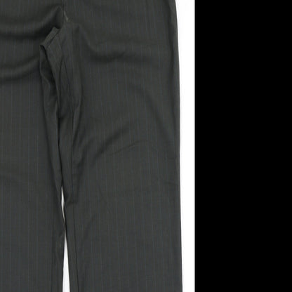 Womens UK Size 14 Klass Regular Fit Dress Pants Green Trousers