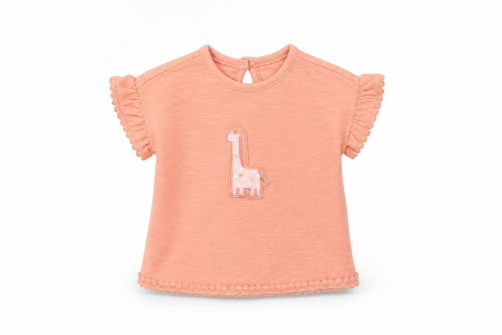 Front view of George Baby Pink Basic T-Shirt, size 0-3, Months