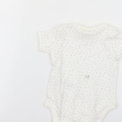 NEXT Baby White Polka Dot  Babygrow One-Piece Size 0-3 Months