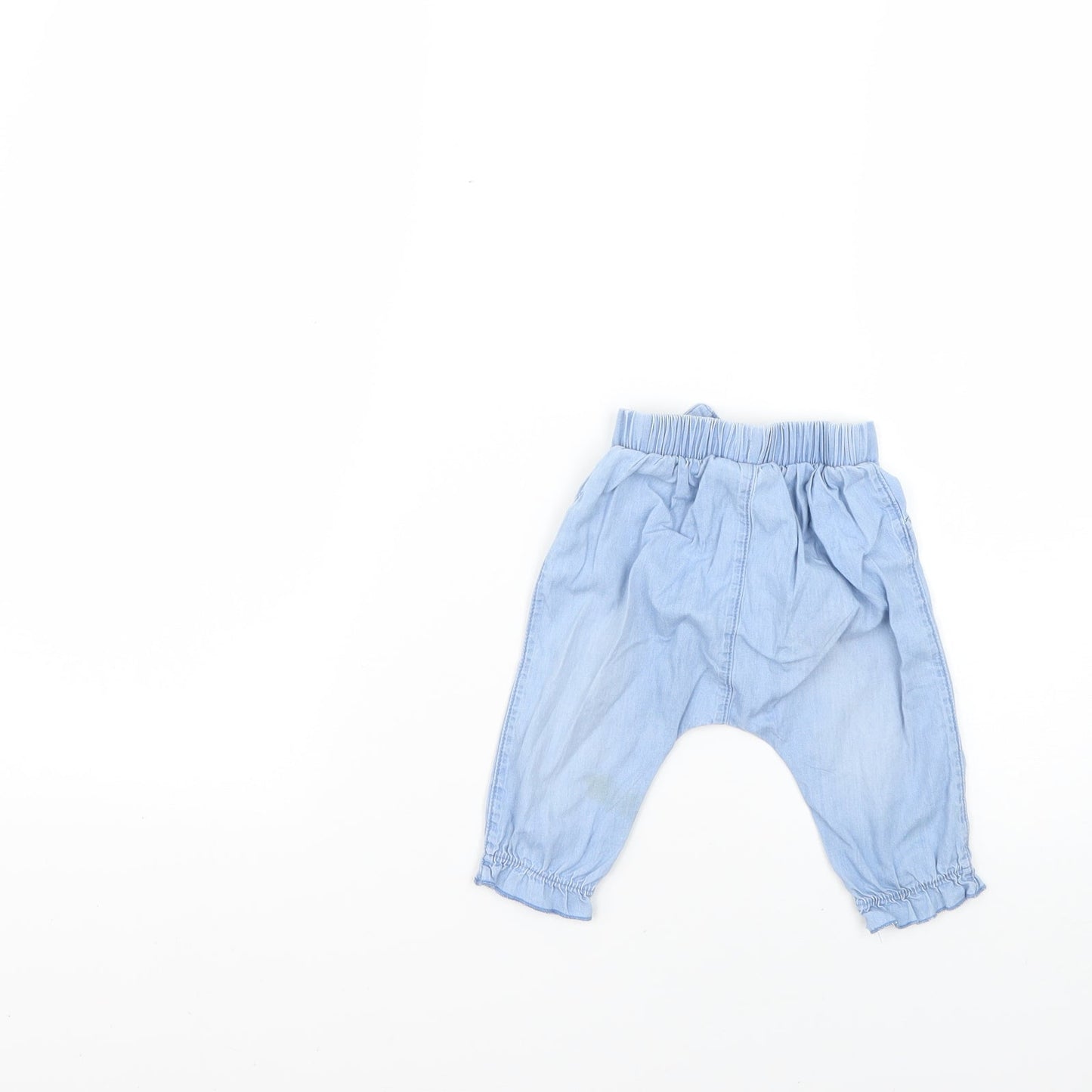 F&F Baby Blue   Cropped Trousers Size 3-6 Months