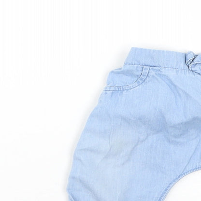 F&F Baby Blue   Cropped Trousers Size 3-6 Months