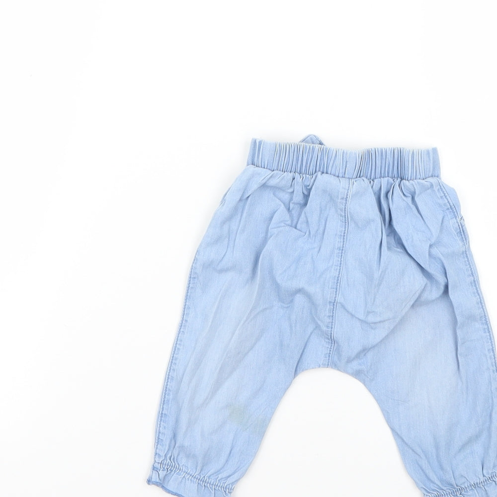 F&F Baby Blue   Cropped Trousers Size 3-6 Months