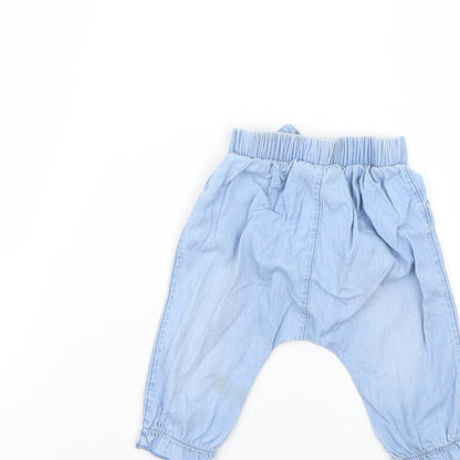 F&F Baby Blue   Cropped Trousers Size 3-6 Months