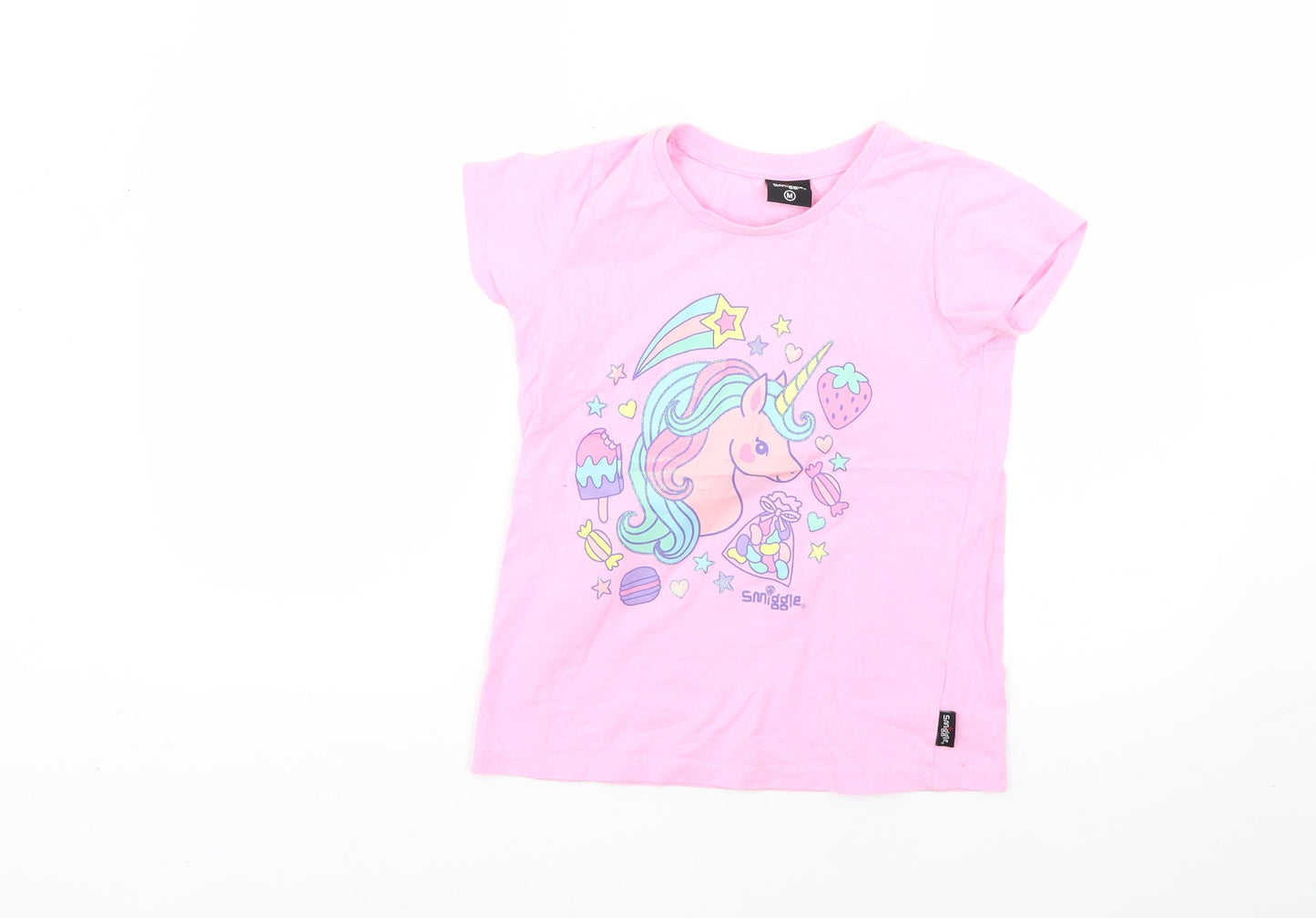 Smiggle Girls Pink   Basic T-Shirt Size M