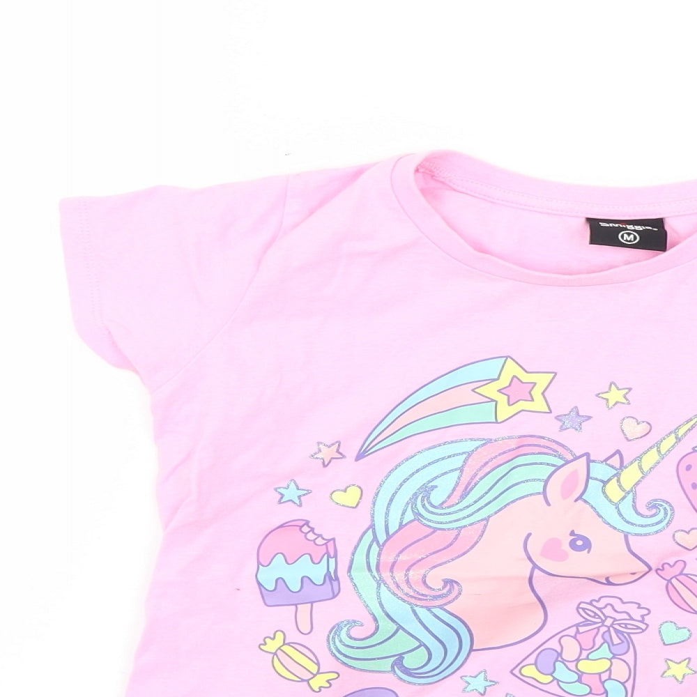 Smiggle Girls Pink   Basic T-Shirt Size M