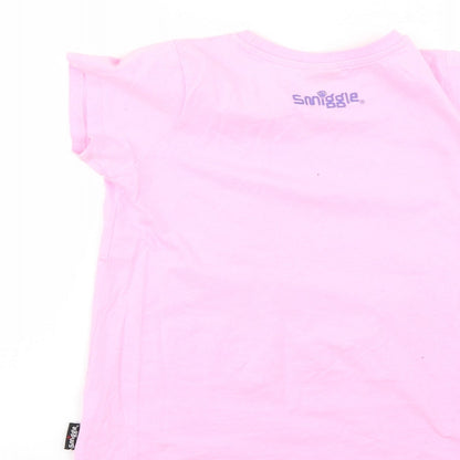 Smiggle Girls Pink   Basic T-Shirt Size M