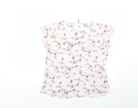 Womens UK Size M Lee Cooper White Basic Blouse