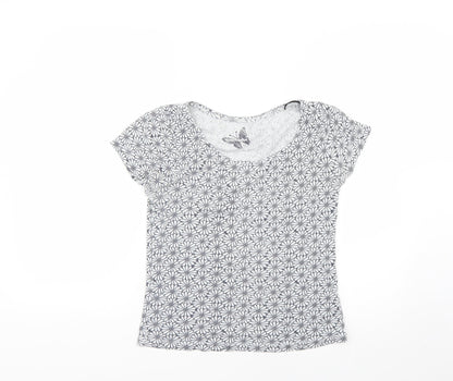 Womens UK Size 10 Debenhams Grey Basic T-Shirt