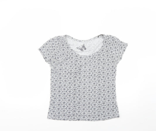 Womens UK Size 10 Debenhams Grey Basic T-Shirt