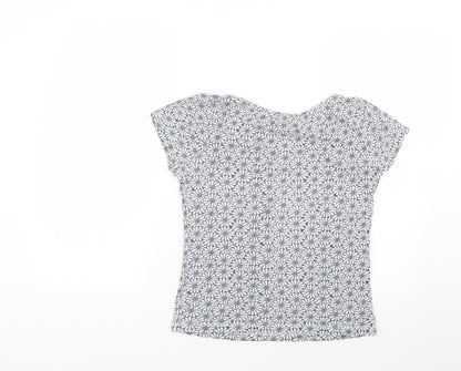 Womens UK Size 10 Debenhams Grey Basic T-Shirt