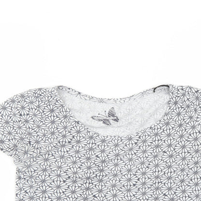 Womens UK Size 10 Debenhams Grey Basic T-Shirt