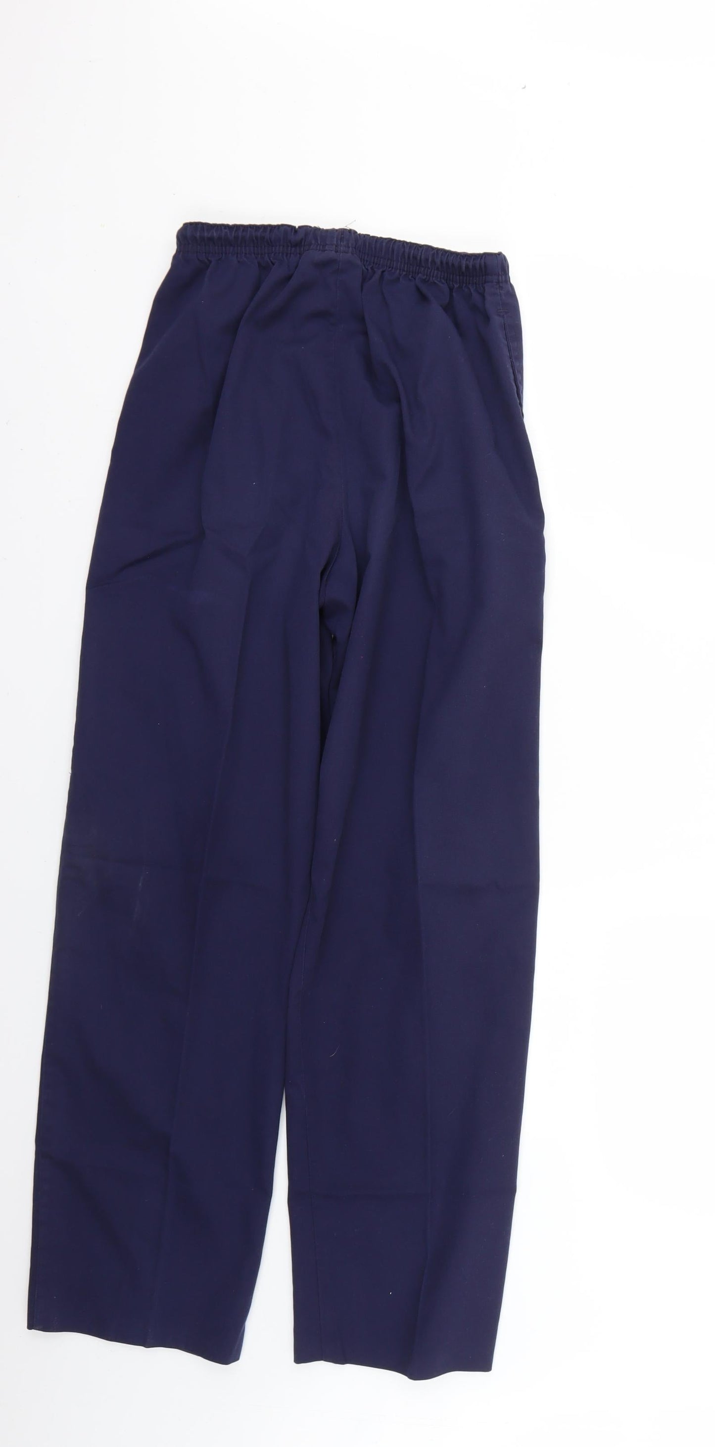 Womens UK Size S behrens Regular Fit Cropped Blue Trousers