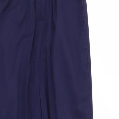 Womens UK Size S behrens Regular Fit Cropped Blue Trousers