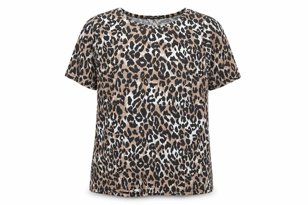 Womens UK Size 4 PRETTYLITTLETHING Brown Basic T-Shirt